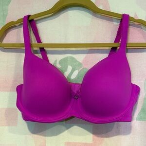 Rare Body by Victoria's Secret Fuchsia Lined Demi Bra 2012 EUC 36DD Sexy Bright